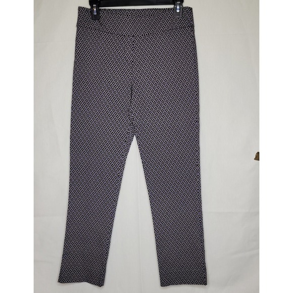 Erica Taylor Pants - Erica Taylor Womens Geometric Print Pull On Stretch Dress Pants